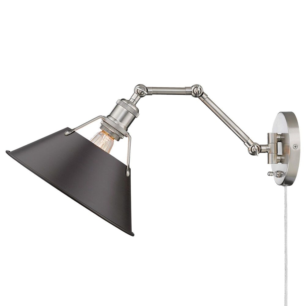 Golden Lighting Orwell 1-Light Wall Sconce in Pewter, , large