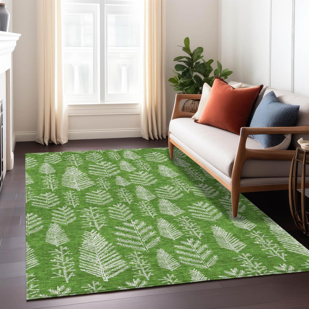 Dalyn Rug Company Wonderland WN21 5&#39; x 7&#39;6&quot; Green Indoor/Outdoor Area Rug, , large