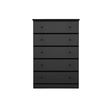 Lemoore 5-Drawer Chest in Black, , large