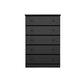 Lemoore 5-Drawer Chest in Black, , large
