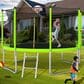 HOMLUX 12" Outdoor Trampoline Sports in Green, , large