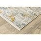 Oriental Weavers Bauer Stressed Abstract 2"3" x 7"6" Beige Runner, , large