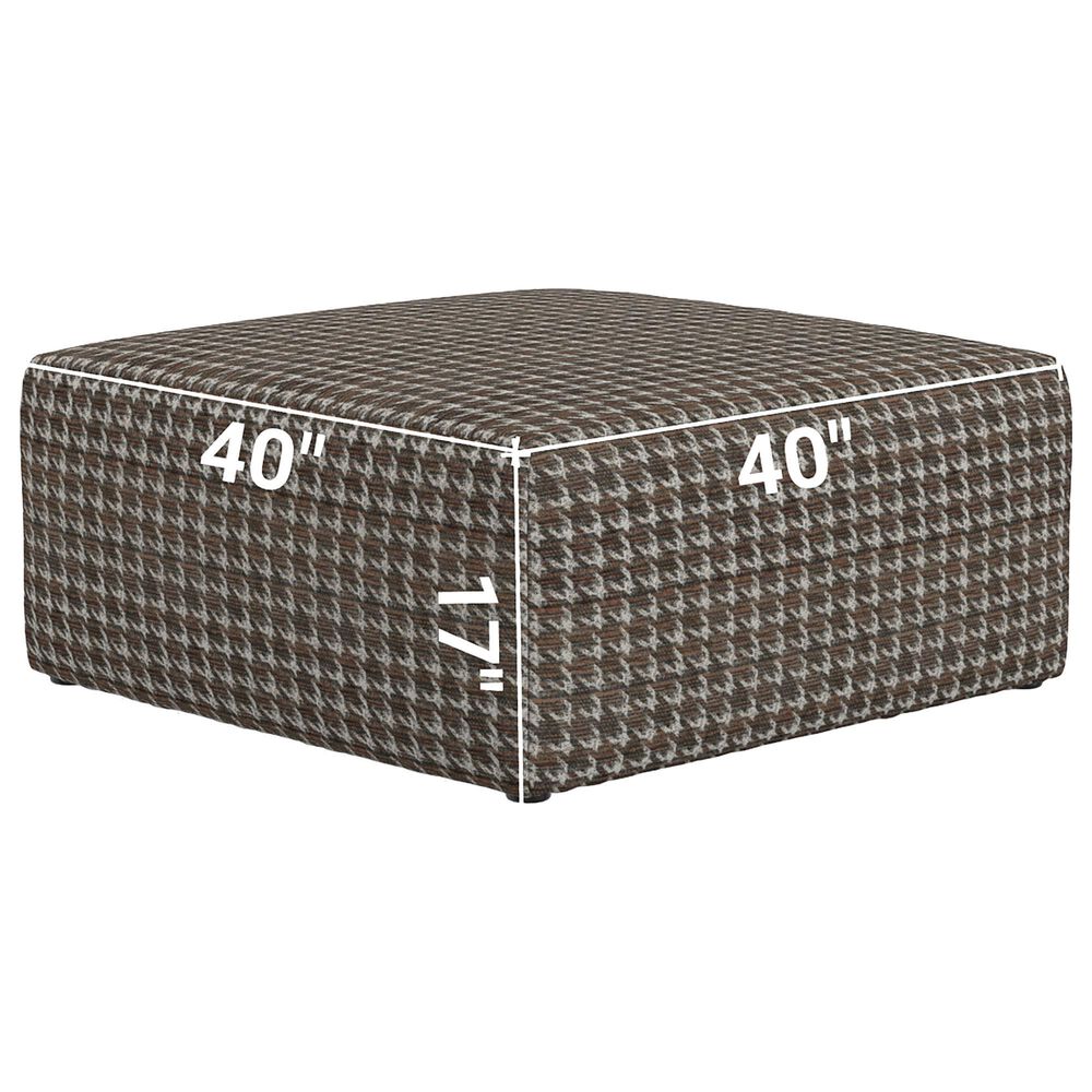 Hartsfield Livingston 40&quot; Square Cocktail Ottoman in Slate, , large