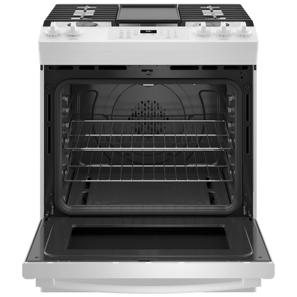 GE Appliances 30" SlideIn Front Control Convection Gas Range with No