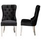 Baxton Studio Honora Side Chair with Black Velvet in Silver (Set of 2), , large
