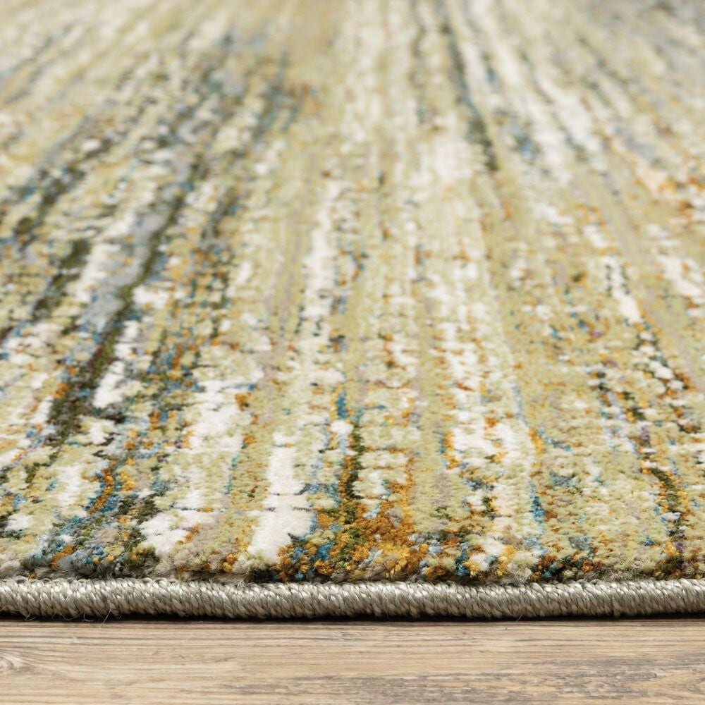 Oriental Weavers Atlas 8037J Gold 2'3" x 8' Runner, , large