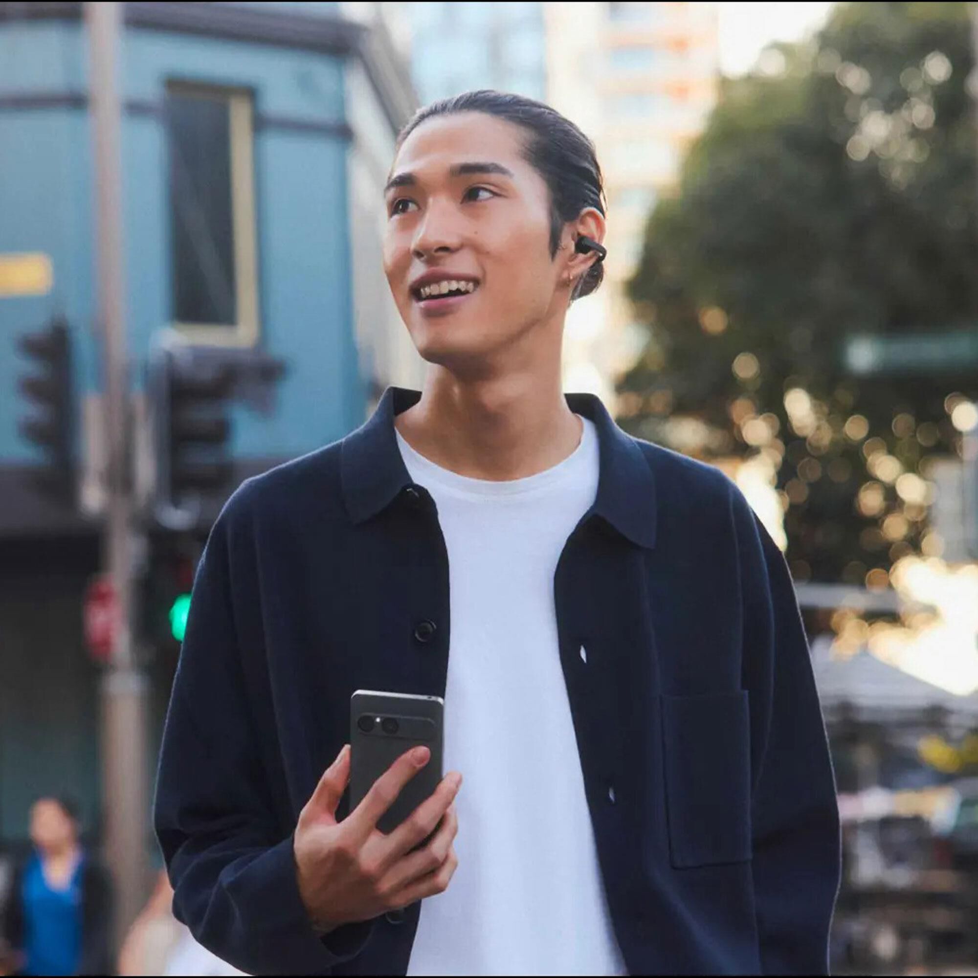 Sony LinkBuds Clip True Wireless Open Earbuds in Black