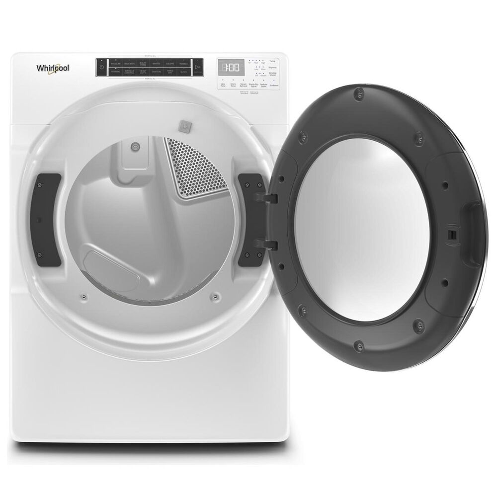 Whirlpool 7.4 Cu. Ft. Electric Dryer with Steam in White, , large