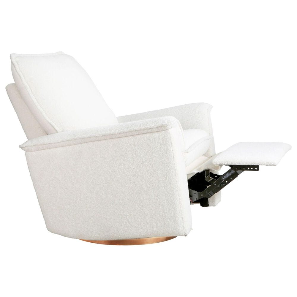 Baby Appleseed Anza Manual Swivel Glider Recliner in Snow, , large