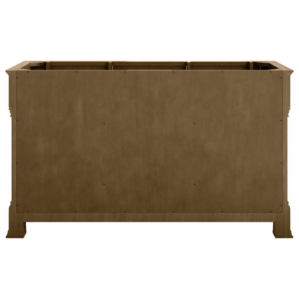 James Martin Vanities Brookfield 60" Double Bathroom Vanity in Honey Oak with 3 cm Eternal Jasmine Pearl Silestone Top, Rectangular Sinks and FreePower Wireless Charger, , large