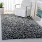 Safavieh Sheep Shag SSG212G 4" x 6" Silver Area Rug, , large