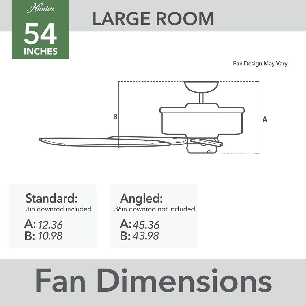 Hunter Panama 54&quot; Ceiling Fan in Fresh White, , large