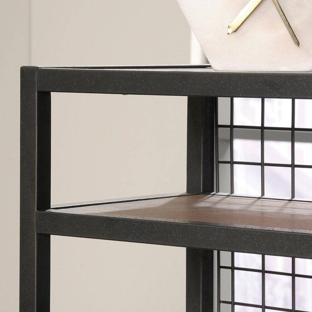 Sauder Boulevard Cafe L-Shaped Desk in Vintage Oak and Black, , large