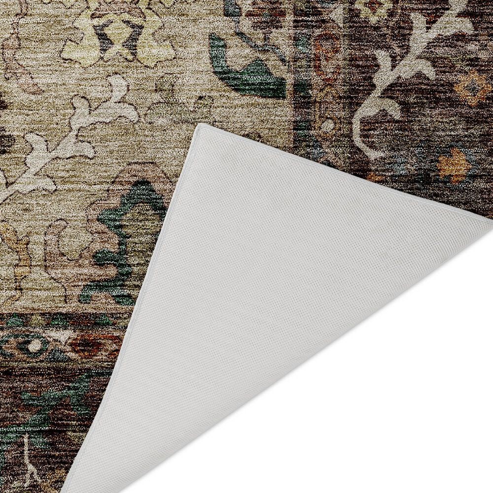 Dalyn Rug Company Silk Road Chocolate, Ivory, Gold, Copper, Blush, Aloe and Wheat 9&#39; x 12&#39; Area Rug, , large