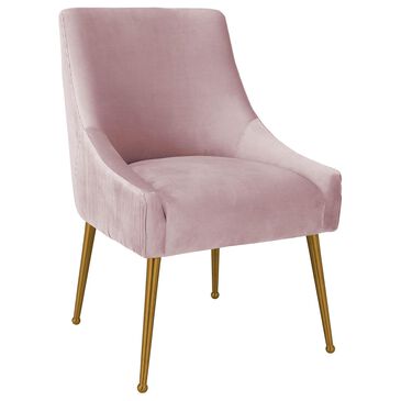 Tov Furniture Beatrix Side Chair with Mauve Cushion in Gold, , large