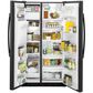 GE Appliances 21.9 Cu. Ft. Counter-Depth Side by Side Refrigerator in Black, , large