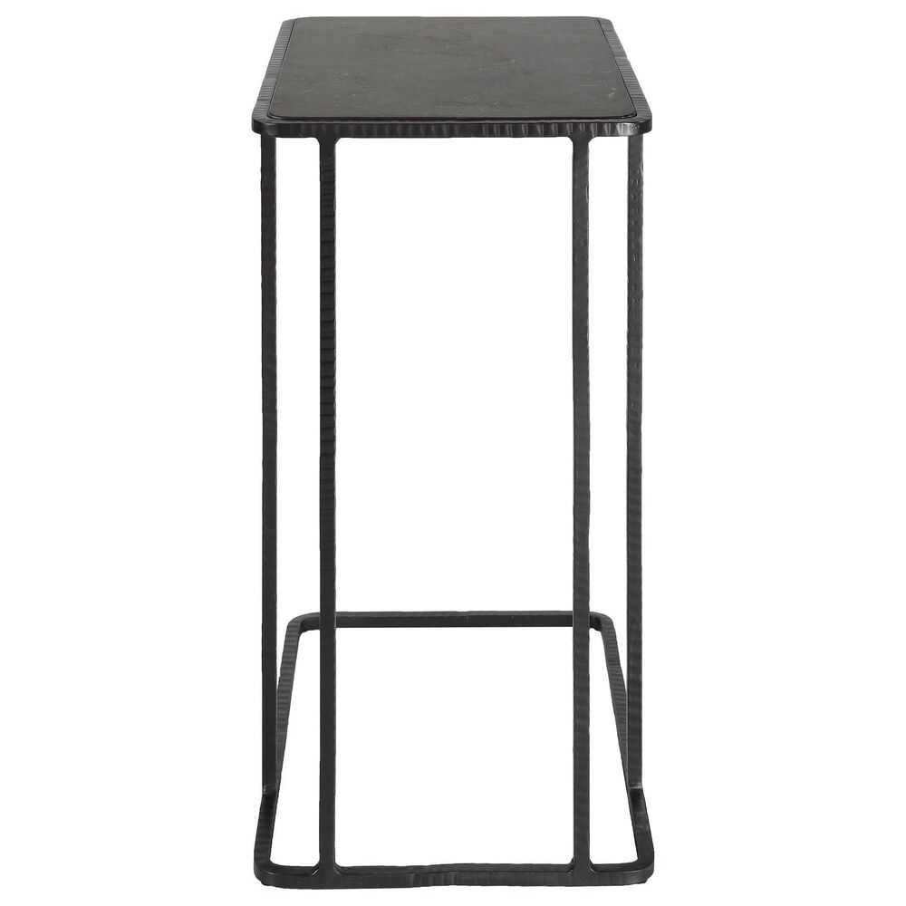 Uttermost Company Cavern Accent Table in Black and Blue, , large