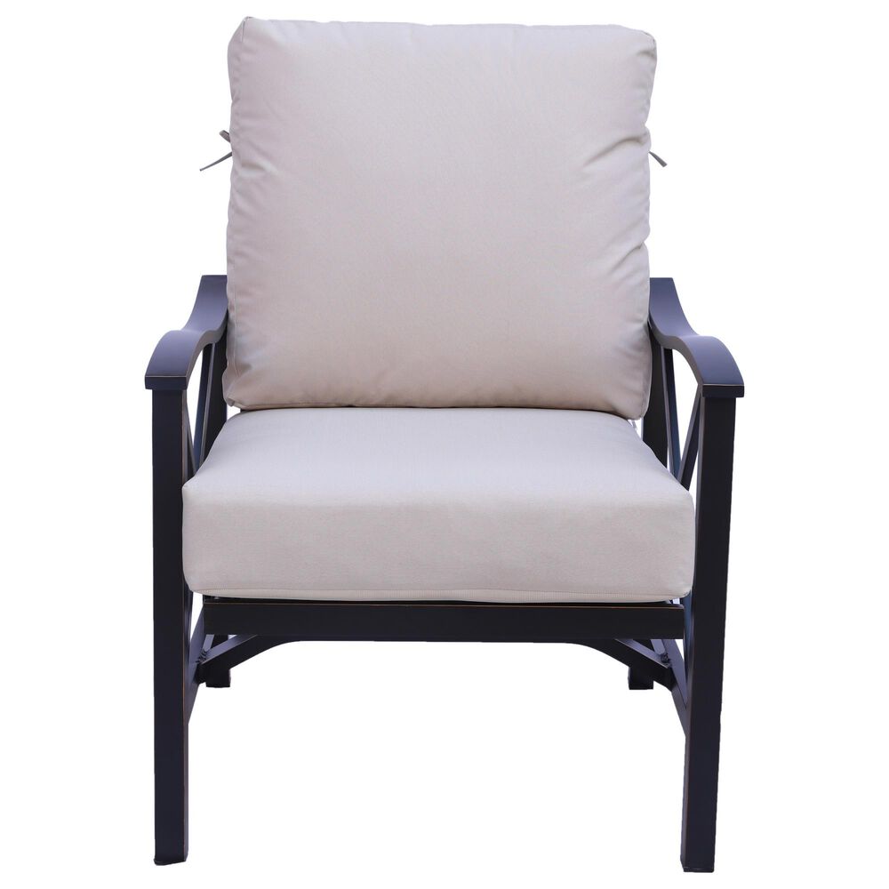 GatherCraft Denison 5-Piece Octagon Firepit Chat Set in Splendor Wheat, , large