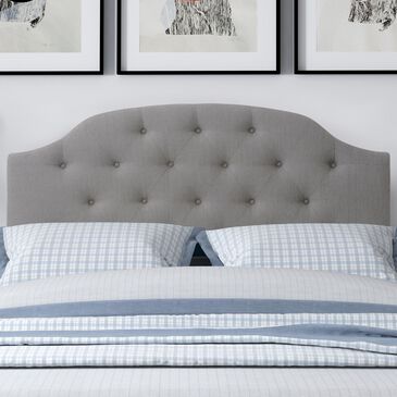 CorLiving Calera Full Panel Headboard in Light Grey, , large