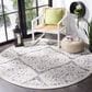 Safavieh Cabana CBN660A 6"7" Round Ivory and Grey Indoor/Outdoor Area Performance Rug, , large