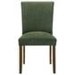 Coaster Cantley Dining Side Chair with Green Cushion in Rich Brown, , large
