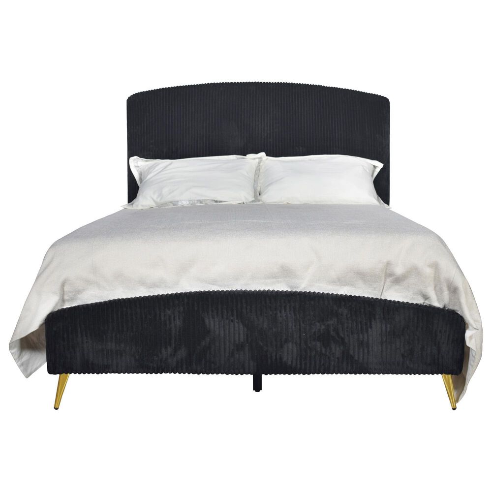 New Heritage Kailani 4-Piece King Bedroom Set in Black and Gold, , large