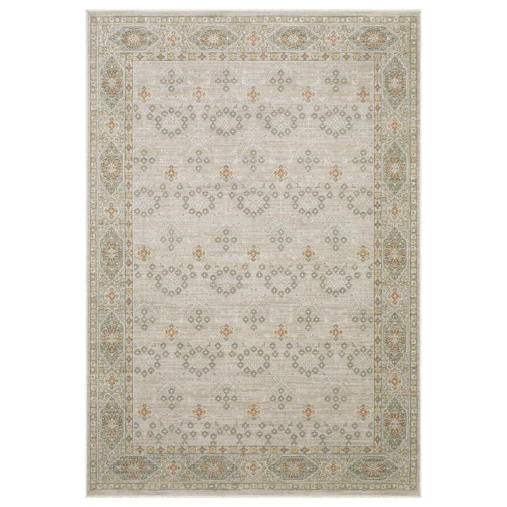 Oriental Weavers Keaton Beige and Brown 3"3" x 5" Area Rug, , large