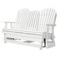 Ashley Hyland Wave Patio Glider Loveseat in White, , large