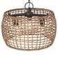 Golden Lighting Weavelight 3-Light Pendant in Natural Black, , large