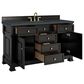 James Martin Vanities Brookfield 60" Single Bathroom Vanity in Black Onyx with 3 cm Charcoal Soapstone Quartz Top and Rectangular Sink, , large