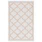 Safavieh Bermuda Geometric 4" x 6" Ivory and Beige Indoor/Outdoor Area Performance Rug, , large