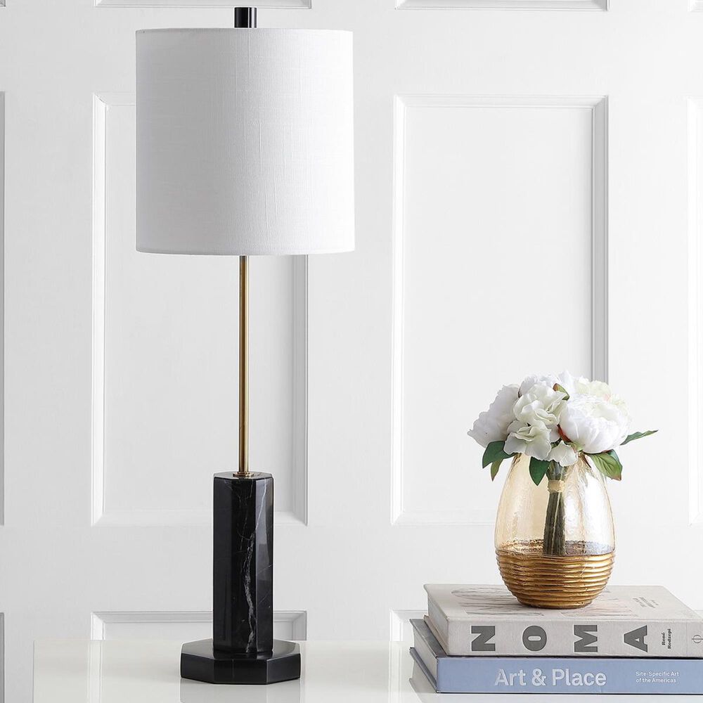 Safavieh Zackary Table Lamp in Black/Brass Gold, , large
