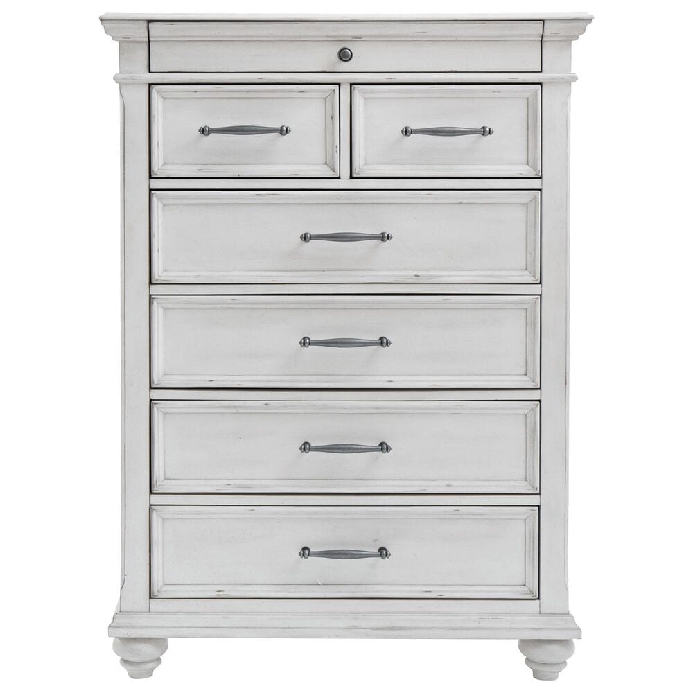 Ashley Kanwyn 5-Piece King Storage Bedroom Set in Whitewash, , large