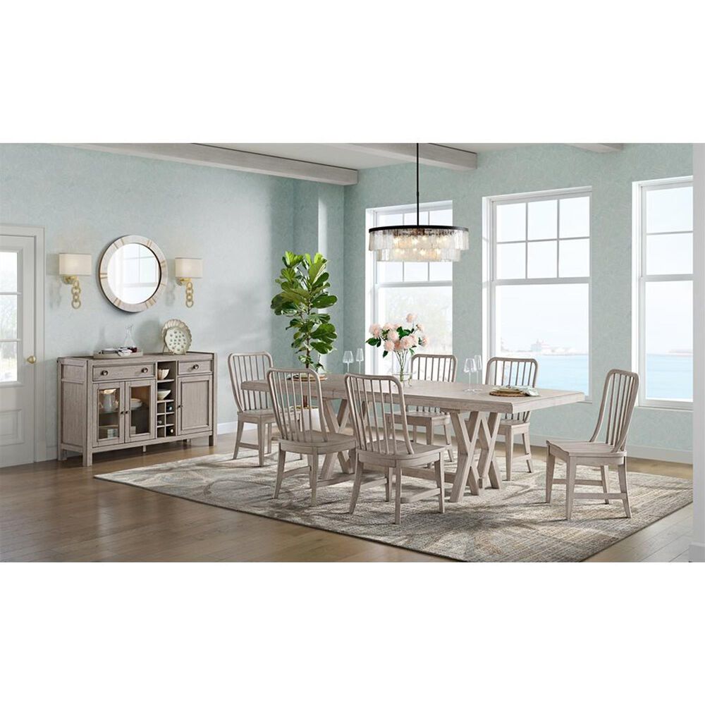 Golden Wave Furniture Coronado 78"-102" Dining Table in Khaki - Table Only, , large