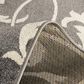 Central Oriental Terrace Tropic Macala 9"10" x 12"10" Stone and Snow Area Rug, , large