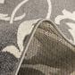Central Oriental Terrace Tropic Macala 9"10" x 12"10" Stone and Snow Area Rug, , large