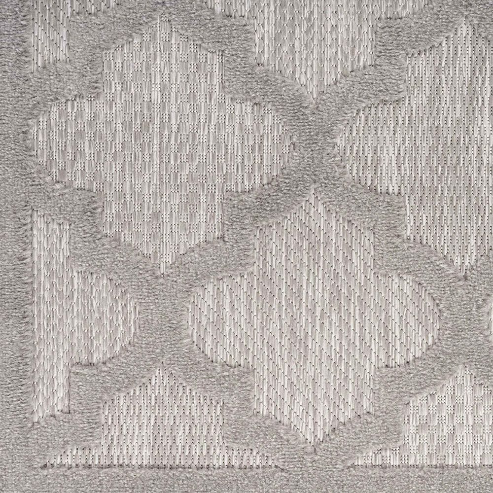 Nourison Easy Care 8&#39; x 10&#39; Silver Grey Indoor/Outdoor Area Rug, , large