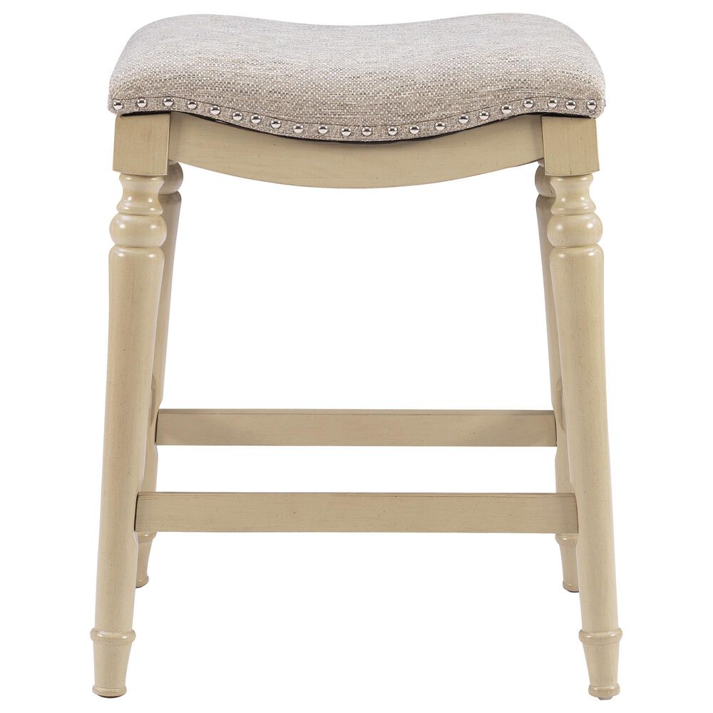 Linon Home Decor Hayes Counter Stool in Cream, , large