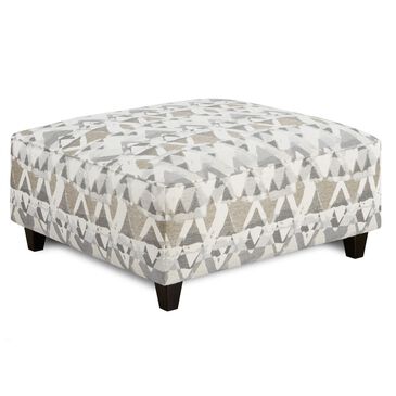 Xenia Cocktail Ottoman in Mountain View Cement, , large