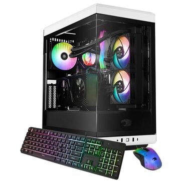 iBUYPOWER Y40 Pro Gaming PC Desktop | Intel Core i9 14900F - 32GB RAM - NVIDIA GeForce RTX 5080 Graphics - 2TB SSD in Black and White, , large