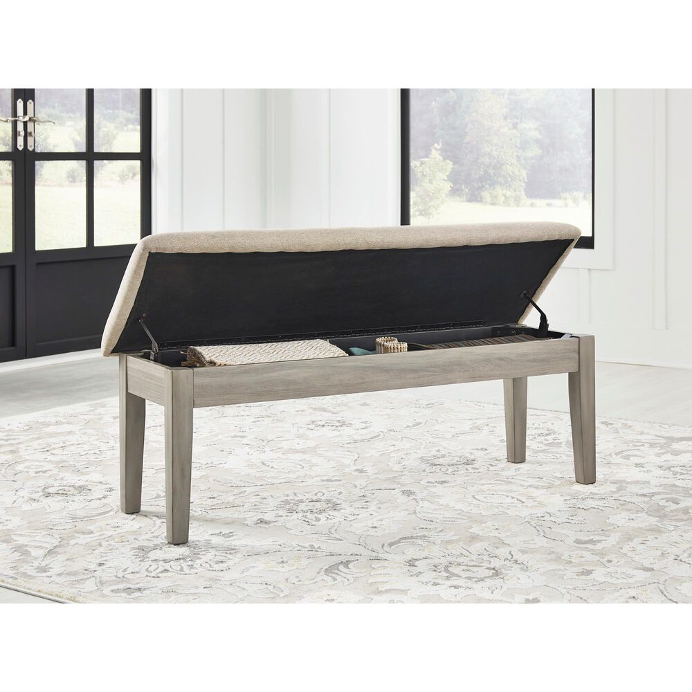 Ashley Parellen Storage Bench in Gray, , large