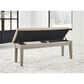Ashley Parellen Storage Bench in Gray, , large