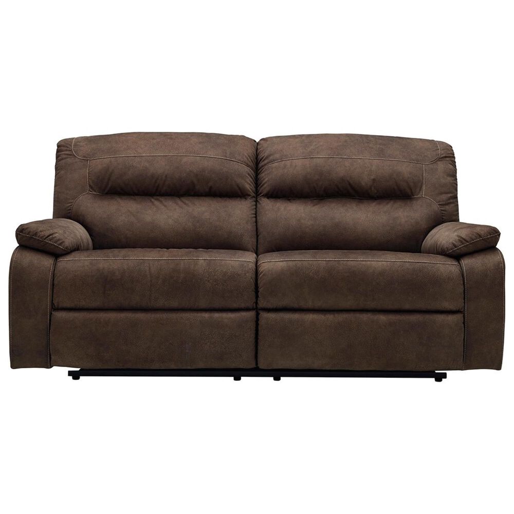 Benchcraft Bolzano 2-Seat Manual Reclining Sofa in Coffee, , large
