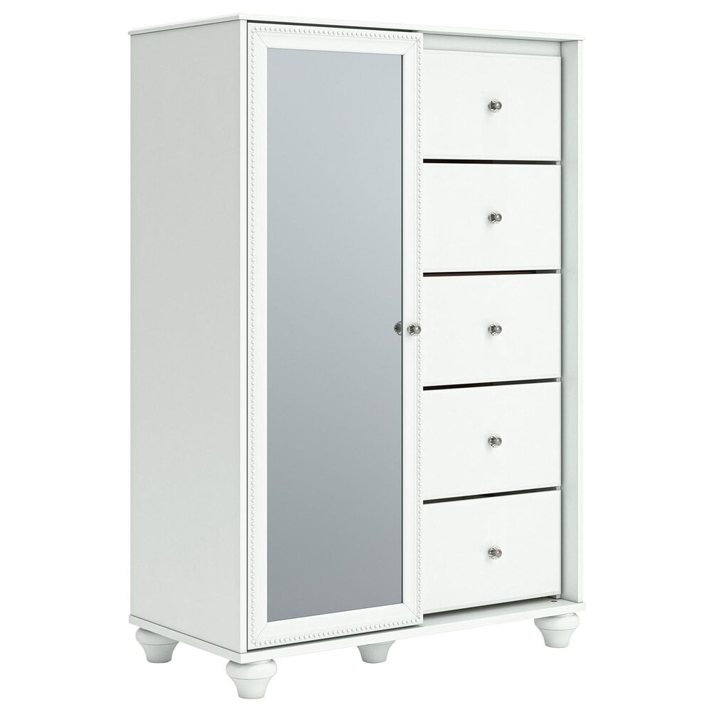 Ashley Kozlani 5-Drawer Dressing Chest in White, , large