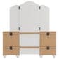 Ashley Kozlani 3-Piece Vanity Cabinet Set with Mirror and Stool in Matte White, , large