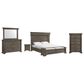 Mayberry Hill Kings Court 5 Piece King Storage Bedroom Set in Grey, , large
