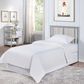Hearth and Haven Connelly Mini Crib with Mattress Pad in Gray and Rockport Gray, , large