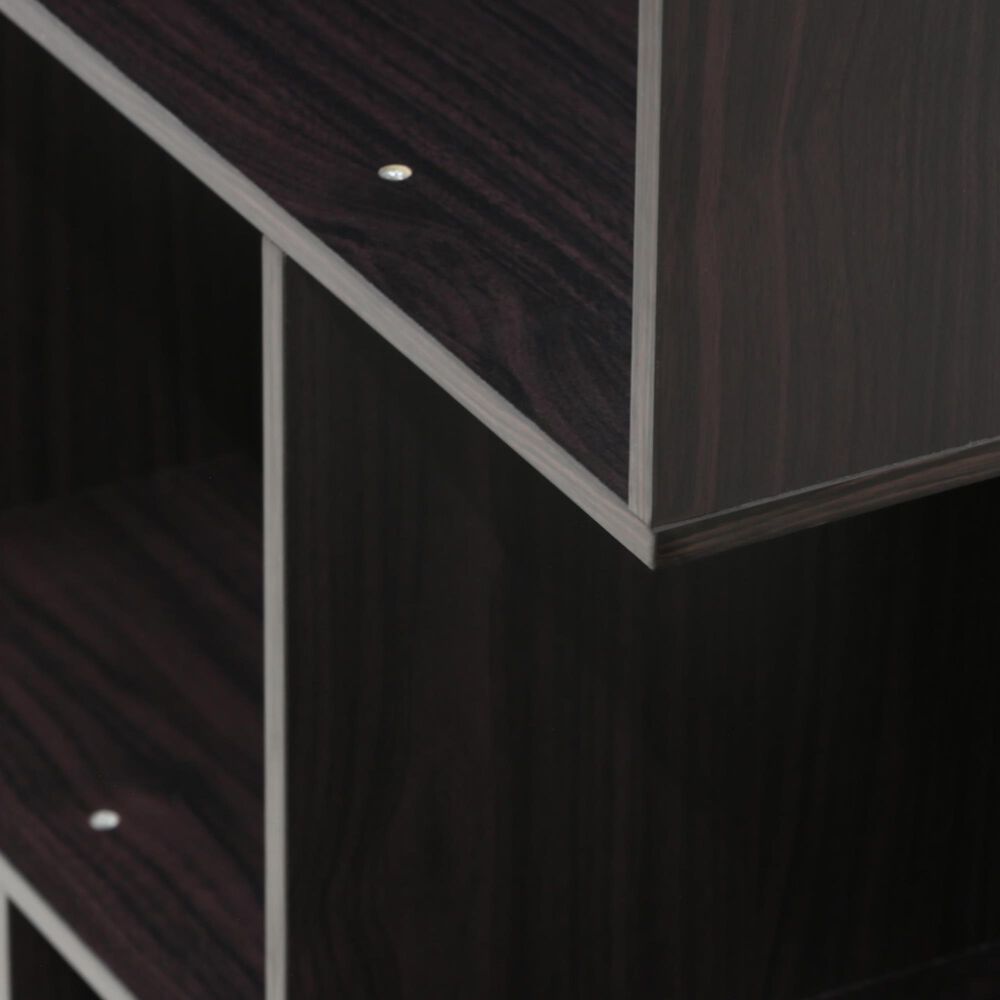 HOMLUX 3-Tier Open Shelf Bookshelf in Espresso, , large