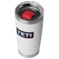 YETI Rambler 20 Oz Tumbler with Magslider Lid in White and Badge, , large