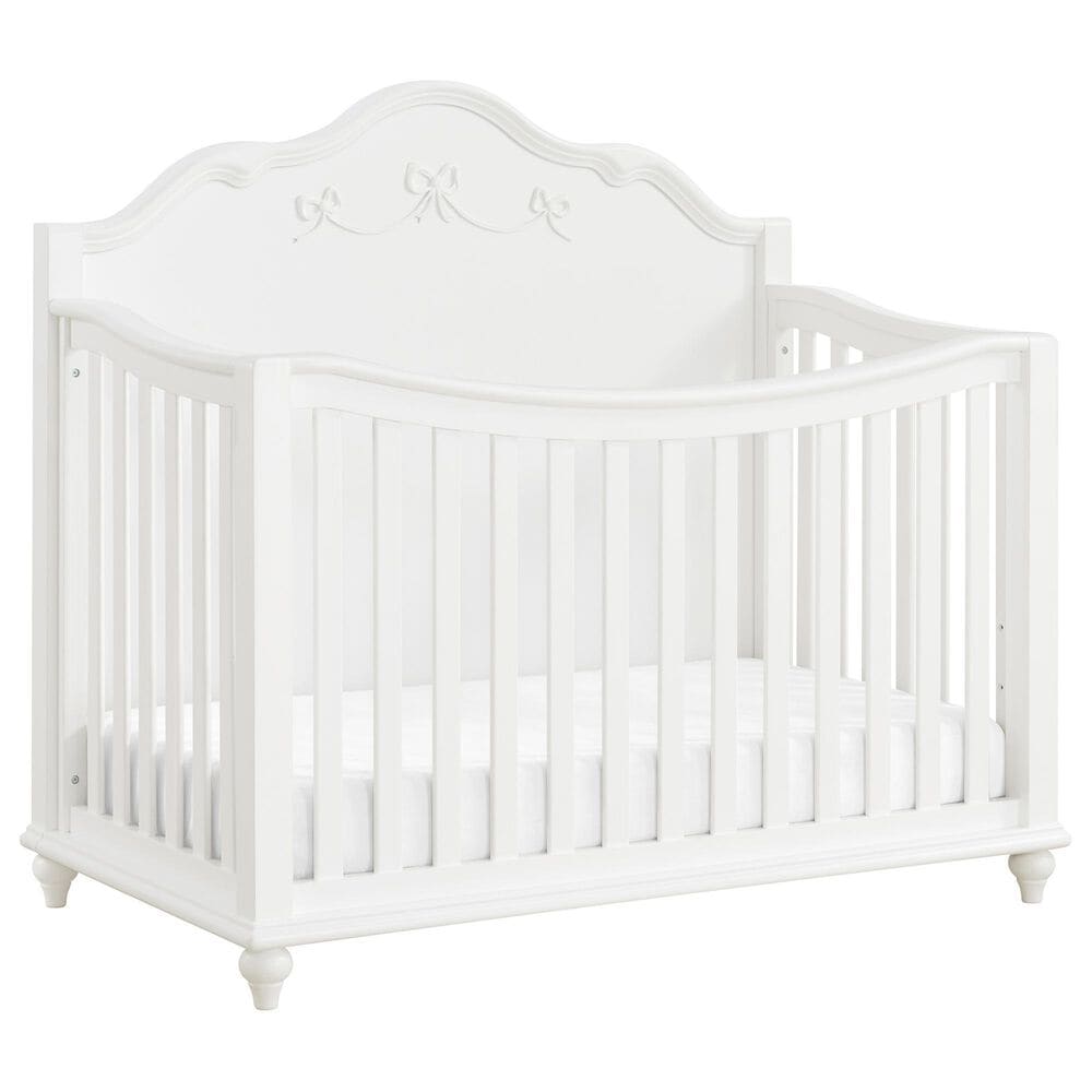 Mayberry Hill Alana Crib with Guardrails in White, , large
